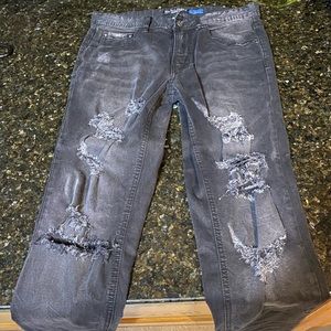 Hyper denim zipper jeans
